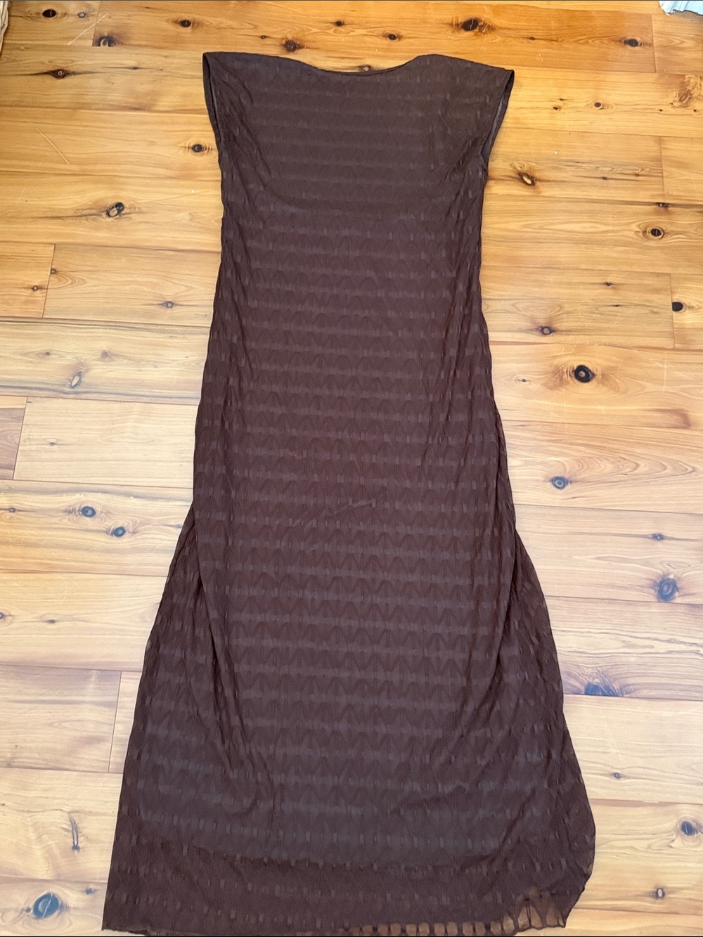 House of Harlow 1960  brown Elegant Brown Textured Maxi Dress